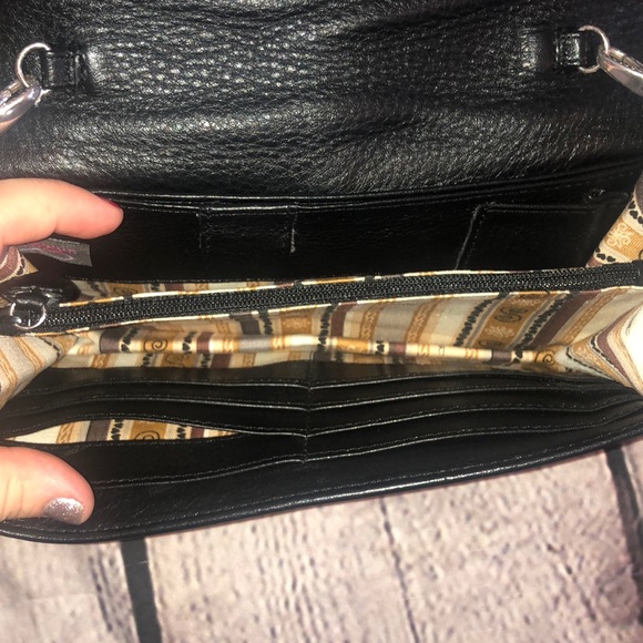 Brighton Clutch Crossbody Leather Bag Small - Picture 6 of 10